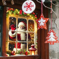 BlissYard Christmas Backdrop Santa Claus Photo Background 31x47 Winter Window Decorations Banner Wall Hanging Banner Photo Booth Prop Xmas Christmas Tree Gifts Photography Background New Year Party by BlissYard