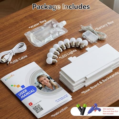 Ledido Easy-Assemble 4FT Warm White & Cool White Marquee Light Up Letter A - Image 4