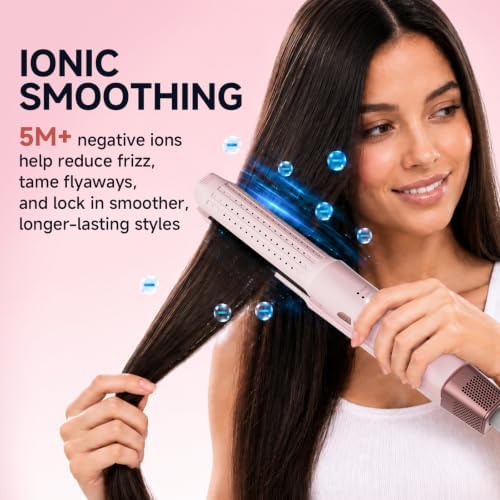 Tideway Hair Straightener,Dual Voltage 1" Ceramic Travel Flat Iron Cool Air - Image 2