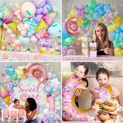 Daidle Sweet One Birthday Decorations for Girls, 128Pcs Birthday Party Kit - Image 2