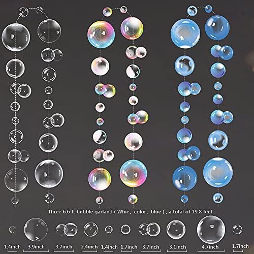 Transparent Bubble Garlands Party Streamers Mermaid Party Decoration,Mix - Image 2