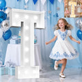 Pooqla 4 FT Marquee Letters, Light Up Letter T, Cool White and Warm White by Pooqla