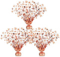 3 Pcs 30th Rose Gold Birthday Decoration 30th Table Centerpiece by CraftyDream