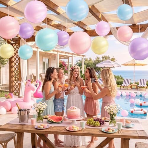 MiniInflat Pastel Beach Balls Decoration Inflatable - Image 6