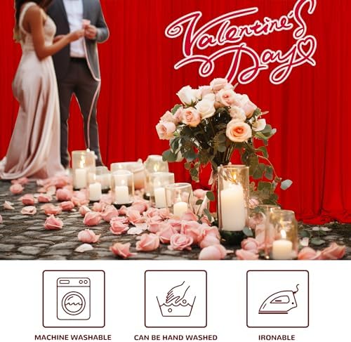 MEETSKY Blue Backdrop Curtains,Birthday Backdrop Drapes,5ft x 7ft,2 Panels - Image 7