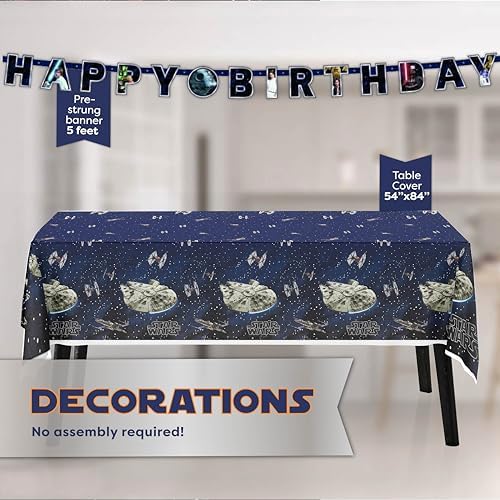 Star Wars Birthday Decorations for Party - Serves 16 Guests - Image 3