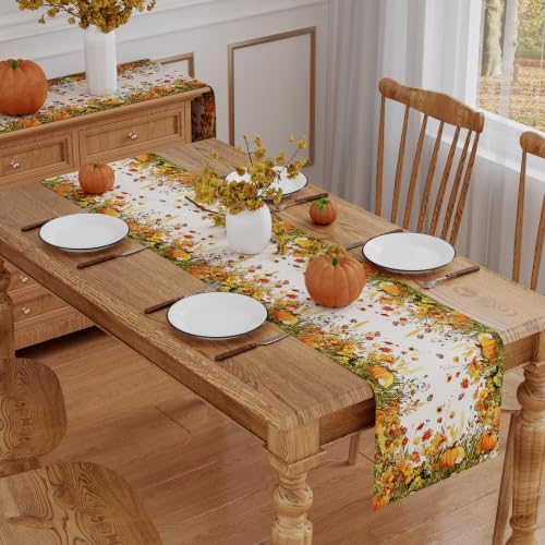 Siilues 220 GSM Fall Table Runner 13x120 Inch Home Party Decor - Image 4