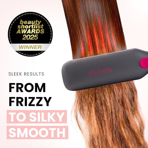 ELLA BELLA® Titanium Flat Iron Hair Straightener Large with Infrared - Image 3