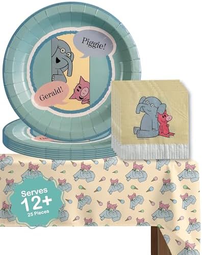 Elephant and Piggie Party Supplies Willems Birthday Decorations (Tableware) - Image 5