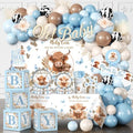 Cocomigo 241pcs Highland Cow Baby Shower Decorations, Serves 20 by cocomigoPartyHome