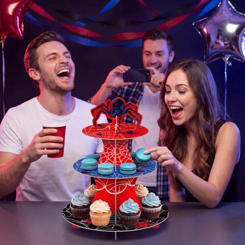 3 Tier Spider Cupcake Stand Spider Birthday Party Decorations - Image 6
