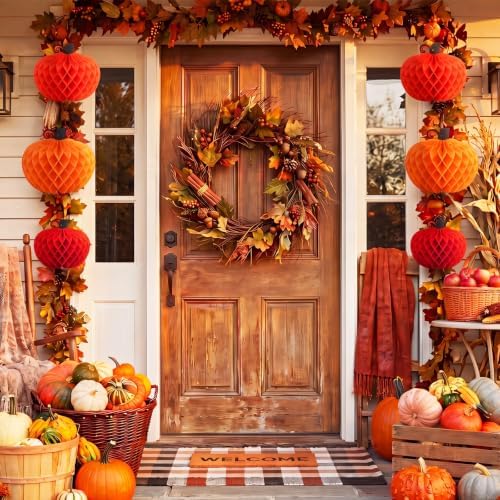 Fourluoo Fall Pumpkin Table Centerpiece Decorations - Image 4