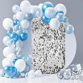 Ozikutech 12 Pcs Silver Shimmer Wall Backdrop Panels for Party Decoration by Ozikutech