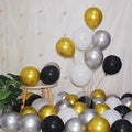 300 Pcs Gold Silver and Black White 5 Inch Balloons Metallic Chrome Shiny Assorted Colors Latex Small Balloon for Wedding Birthday Graduation Baby Shower Christmas Valentine’s Day Party Decorations by BAOKUANHU