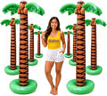Playbees Giant Inflatable Palm Trees, 66 Inch (5.5 FT), 8 Pack, Tropical Luau Party Decorations for Beach, Poolside, Hawaiian Theme and Outdoor Events, Easy Inflation by Playbees