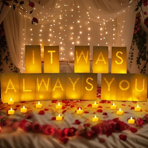 Homemory It was Always You Light Up Letters with 24 Tea Lights - Image 2