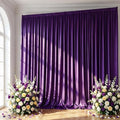 Purple Backdrop Curtain - 40x10FT Back Drop Curtains for Parties Wrinkle-Free Soft Polyester Backdrop Wedding Decorations Photoground Backdrop Stain-Resistant for Halloween, Back Drop Stand, 8 Panels by HAEFOOPartyDecorations