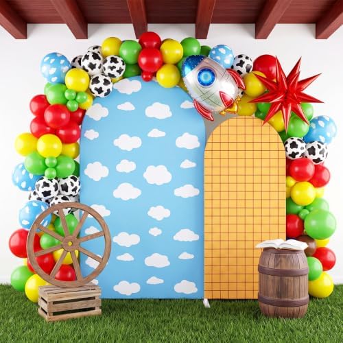 2 Set 6ft 7.2 ft Cartoon Story Arch Backdrop Covers Stretchy - Image 6