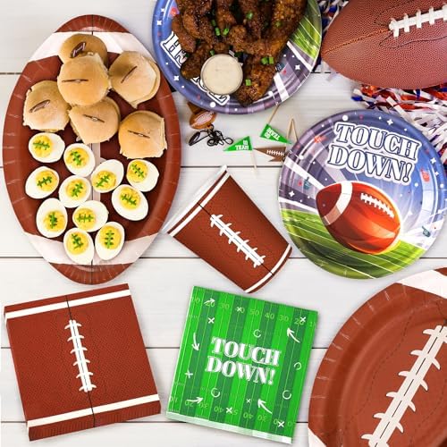 99PCS Football Party Tableware Supplies,Touchdown Birthday Party Decoration - Image 5