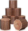 Fullhawl 6 Pcs 3D Tree Stump Boxes, Vbs Fake Wood Centerpieces by Fullhawl