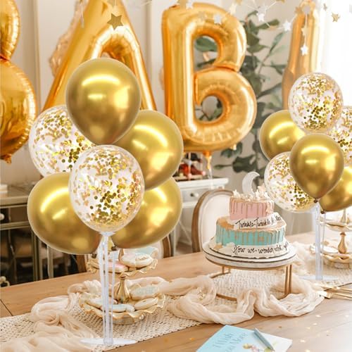 TONIFUL 4 Set Gold Balloon Stand Balloon Centerpieces for Table Decoration - Image 5