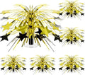 6 Pcs Star Centerpiece, Black and Gold by Memorywuu
