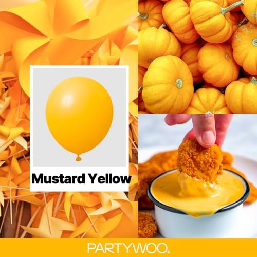 PartyWoo Orange fall Latex Helium Balloons 50pcs Color 12 Inch - Image 2