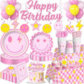 Smiley Face Birthday Decorations, Serves 20 Guests by Yingoto