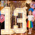 Ledido 4FT Marquee Light Up Numbers 13, 34 Colors Changing Marquee Numbers 4 Feet Tall with Remote, Big 13th Birthday Number, Large Lighted Number for Anniversary Graduation Birthday Party Decoration by Ledido