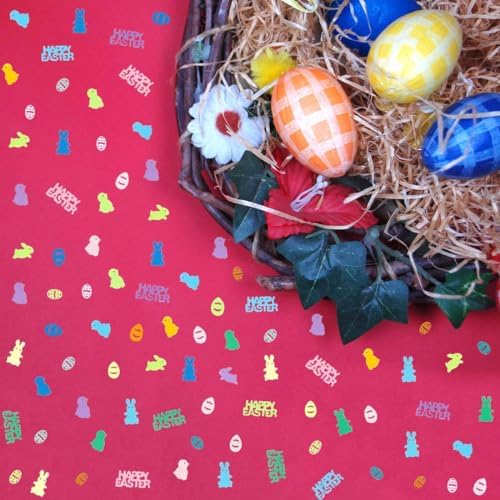 Easter Confetti Bunny Rabbit Egg Chicken Shape Table Scatters Confetti for Easter Decorations Birthday Party Bunny Party Sets - Image 5