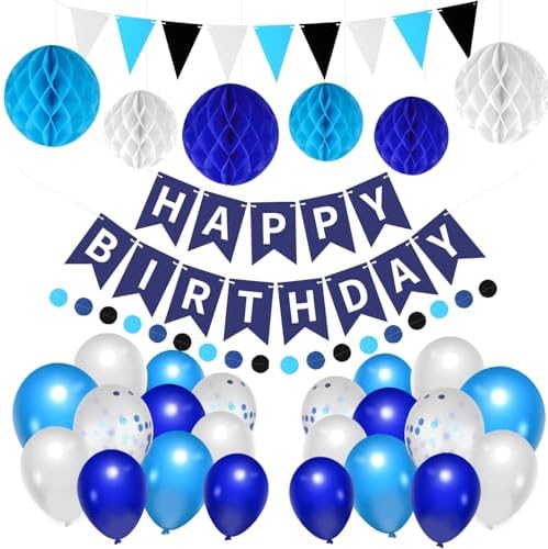 33 Packs Birthday Party Decorations Hanging Banner Circle Dot Triangles by Unknown