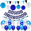 33 Packs Birthday Party Decorations Hanging Banner Circle Dot Triangles by Unknown