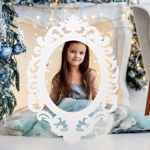 Aurelema Snowflake Princess Mirror Photo Booth Props 15 x 23 Inches - Image 5