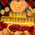 Happy Anniversary Light Up Letters, Anniversary Decor by TOBILU