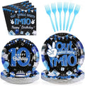 96 Pcs 10th Birthday Decorations for Boys 10 Year Old Birthday Serves 24 by Grencian