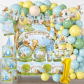 Classic Bear 1st Birthday Decorations Balloon Arch Kit and Plates Set by Unknown