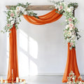 Wedding Arch Draping Fabric Sheer Chiffon Curtain Drape Wedding Party Decor by Socomi