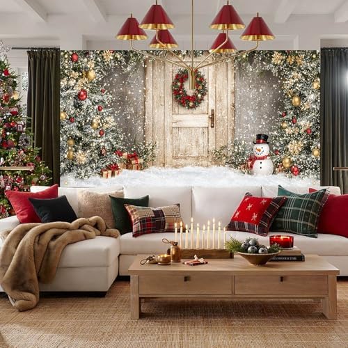 HOMETITUTE Christmas Entryway Garage Door Cover Banner 13x6ft Canvas - Image 2