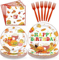96 Pcs Popcorn Birthday Party Decorations, Serves 24 by Greencian