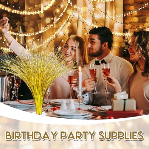 Colingmill 4 Pcs Plastic Metallic Spray Table Centerpieces, Gold - Image 6