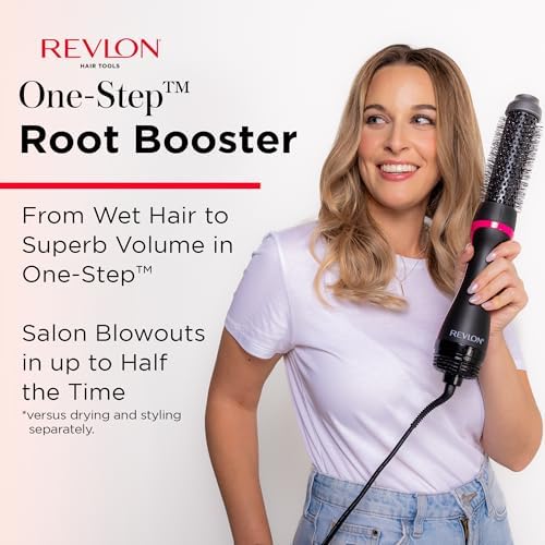REVLON One-Step Root Booster Round Brush Hair Dryer and Styler, 1.5" Barrel - Image 2
