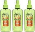 Garnier Fructis Style Flat Iron Perfector Straightening Mist for Heat Protection, Argan Oil, 6.0 Fl Oz, 3 Count (Packaging May Vary) by Garnier