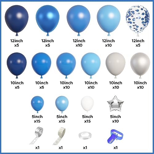 Amandir 144Pcs Navy Blue Balloons Arch Garland Kit - Image 2