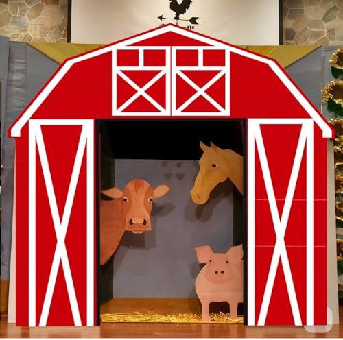 Bucherry 7 Pcs Farm Birthday Party Decor Farm Animal Backdrop - Image 5