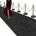 Black Carpet Runner 3x15 Feet, Non-Slip Waterproof Aisle Rug with Rubber Backing, Rolled Shipping, No Creases, Perfect for Weddings, Parties, Events, Banquets & Elegant Entrances by Unknown