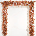 DearHouse Fall Garland Maple Leaf, Orange&White, 5.9Ft/Piec Artificial Autumn Foliage Garland Thanksgiving Decor,2 Pack by DearHouse
