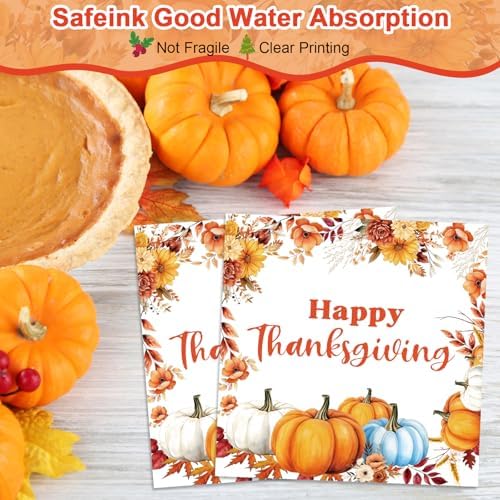 50 Pcs Thanksgiving Paper Plates and Napkins Set - Image 4
