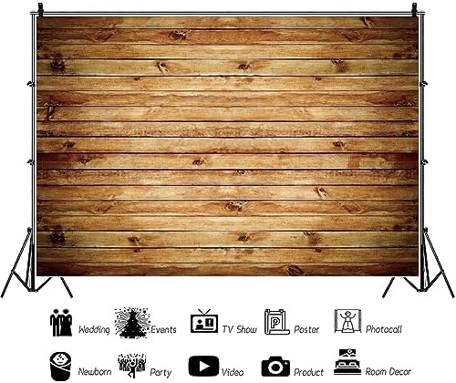 10x8ft Wood Backdrop Rustic Wooden Backdrop Wall Brown - Image 5