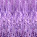 Shiny Light Purple Fringe Curtain,2pcs 3.2ft x 8.2ft Metallic Tinsel Foil Party Streamers Photo Booth Backdrop Props for Birthday Wedding Bridal Shower Baby Shower Bachelorette Party Decor by i-CHONY