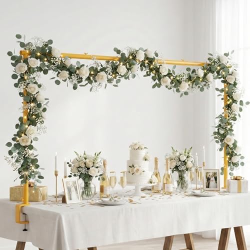 8FTx4FT Adjustable Over The Table Arch Stand with Clamps by CLUDPARK